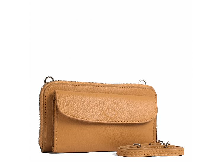 Color Senape Codice Colore Portafoglio donna di lusso in vera pelle Codice prodotto: 6973, colore ...