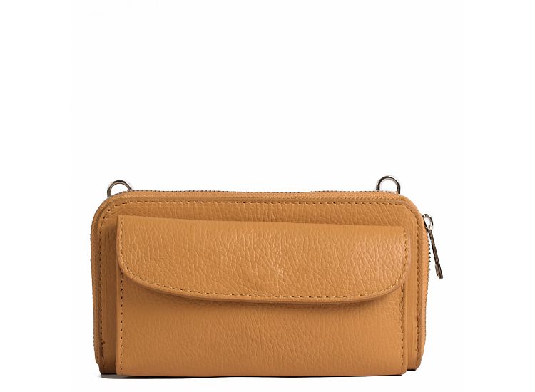 Color Senape Codice Colore Portafoglio donna di lusso in vera pelle Codice prodotto: 6973, colore ...
